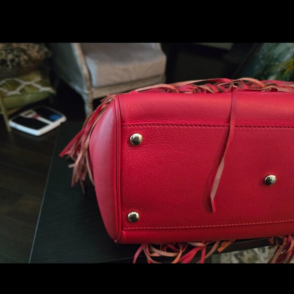 Pristine Authentic Limited Edition Versace Medussa Head Fringe Satchel Bag - Picture 11 of 16